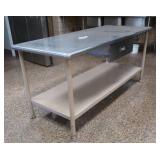 NSF STAINLESS STEEL TABLE WITH DRAWER