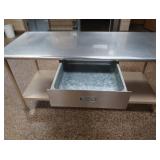 NSF STAINLESS STEEL TABLE WITH DRAWER