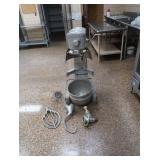 FREE STANDING CONVENTIONAL HOBART HEAVY DUTY STAND MIXER WITH  ATTACHMENTS