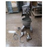 FREE STANDING CONVENTIONAL HOBART HEAVY DUTY STAND MIXER WITH  ATTACHMENTS