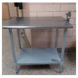 SMALLER NSF STAINLESS STEEL TABLE WITH CANOPENER