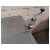 SMALLER NSF STAINLESS STEEL TABLE WITH CANOPENER