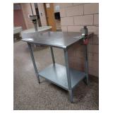 SMALLER NSF STAINLESS STEEL TABLE WITH CANOPENER