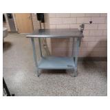 SMALLER NSF STAINLESS STEEL TABLE WITH CANOPENER