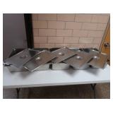 5 STAINLESS STEEL CHAFFING DISHES WITH LIDS