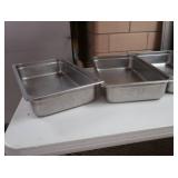 5 SHAFFER CHAFFING DISHES STAINLESS STEEL