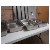 5 SHAFFER CHAFFING DISHES STAINLESS STEEL