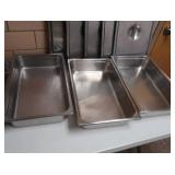 5 SHAFFER CHAFFING DISHES STAINLESS STEEL