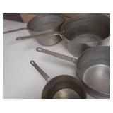 5 COMMERCIAL GRADE "WHERE EVER" NESTED SAUCEPANS