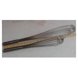 2 GIANT COOKING WHISKS