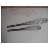 2 GIANT COOKING WHISKS