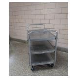 NSF COMMERCIAL STAINLESS STEEL ROLLY CART