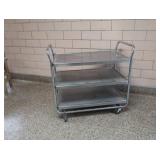 NSF COMMERCIAL STAINLESS STEEL ROLLY CART