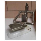MISC VINTG KITCHEN UTENSIL SET WITH ANTIQUE ENAMIL BUTTER CUTTER
