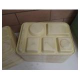 BIG STACK OF "EDWARD DON AND CO" SCHOOL LUNCH TRAYS
