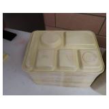 BIG STACK OF "EDWARD DON AND CO" SCHOOL LUNCH TRAYS