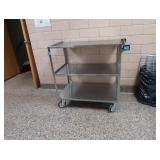 STAINLESS STEAL SERVING CART NSF APPROVED