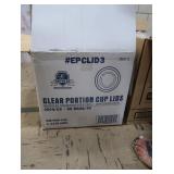 2 BIG BOXES OF 2 DIFFERENT SIZED CONDIMENT CONTAINER LIDS