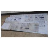 5 MISC PLEXI GLASS SHEETS