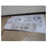 5 MISC PLEXI GLASS SHEETS
