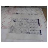 5 MISC PLEXI GLASS SHEETS