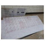 5 MISC PLEXI GLASS SHEETS