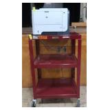 HP LASERJET P3015 + WILSON HEAVY DUTY ROLLING CART