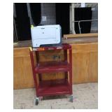 HP LASERJET P3015 + WILSON HEAVY DUTY ROLLING CART