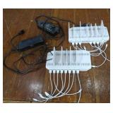 2 UNITEK 120W 10 PORT USB SMART CHARGING STATIONS+ 2 SWITCH ADAPTOR