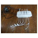 2 UNITEK 120W 10 PORT USB SMART CHARGING STATIONS+ 2 SWITCH ADAPTOR