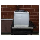 HP LASERJET 2600ON ON PLASTIC ROLLING CART