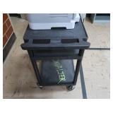 HP LASERJET 2600ON ON PLASTIC ROLLING CART