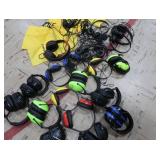 MISC LOT OF HEADPHONES AND EARMUFFS