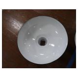 2 16" VINTAGE APPLETON RLM GREEN ENAMEL LIGHTSHADES