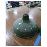 2 16" VINTAGE APPLETON RLM GREEN ENAMEL LIGHTSHADES