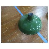 1 16" VINTAGE APPLETON RLM GREEN ENAMEL LIGHTSHADES