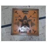ANTIQUE / VINTAGE? INDUSTRIAL COLLECTABLE FRAMED IN WOOD