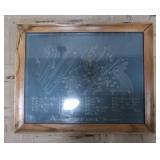 VINTAGE STANLEY BEDROCK PLANES FRAMED EDUCATIONAL POSTED