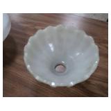 ANTIQUE MILK GLASS LIGHT SHADES
