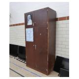 TALL WOODEN CUPBOARD