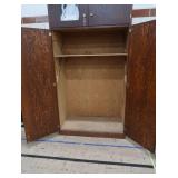 TALL WOODEN CUPBOARD