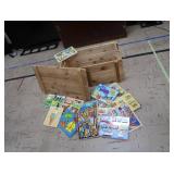 VINTAGE TOY CHEST FILLED