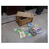 VINTAGE TOY CHEST FILLED