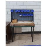 ROLLING WOOD SHELF & WORK BENCH