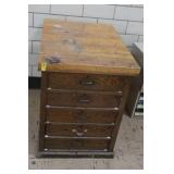 SOLID 5 DRAWER WORK STATION / DRESSER