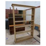 WOOD 5 CUBBY TALL SHELF