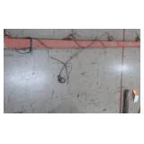 BIG HEAVY METAL POST WITH HOOKS FOR HANGING