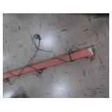 BIG HEAVY METAL POST WITH HOOKS FOR HANGING