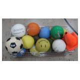 WHEELY CART FULL OF COLORFUL BALLS