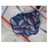 BAG OF SMALLER BALLS & SCORING NETS